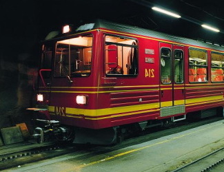 ユングフラウの鉄道