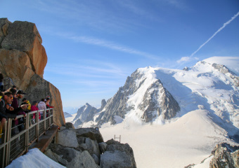 モンブランを眺める